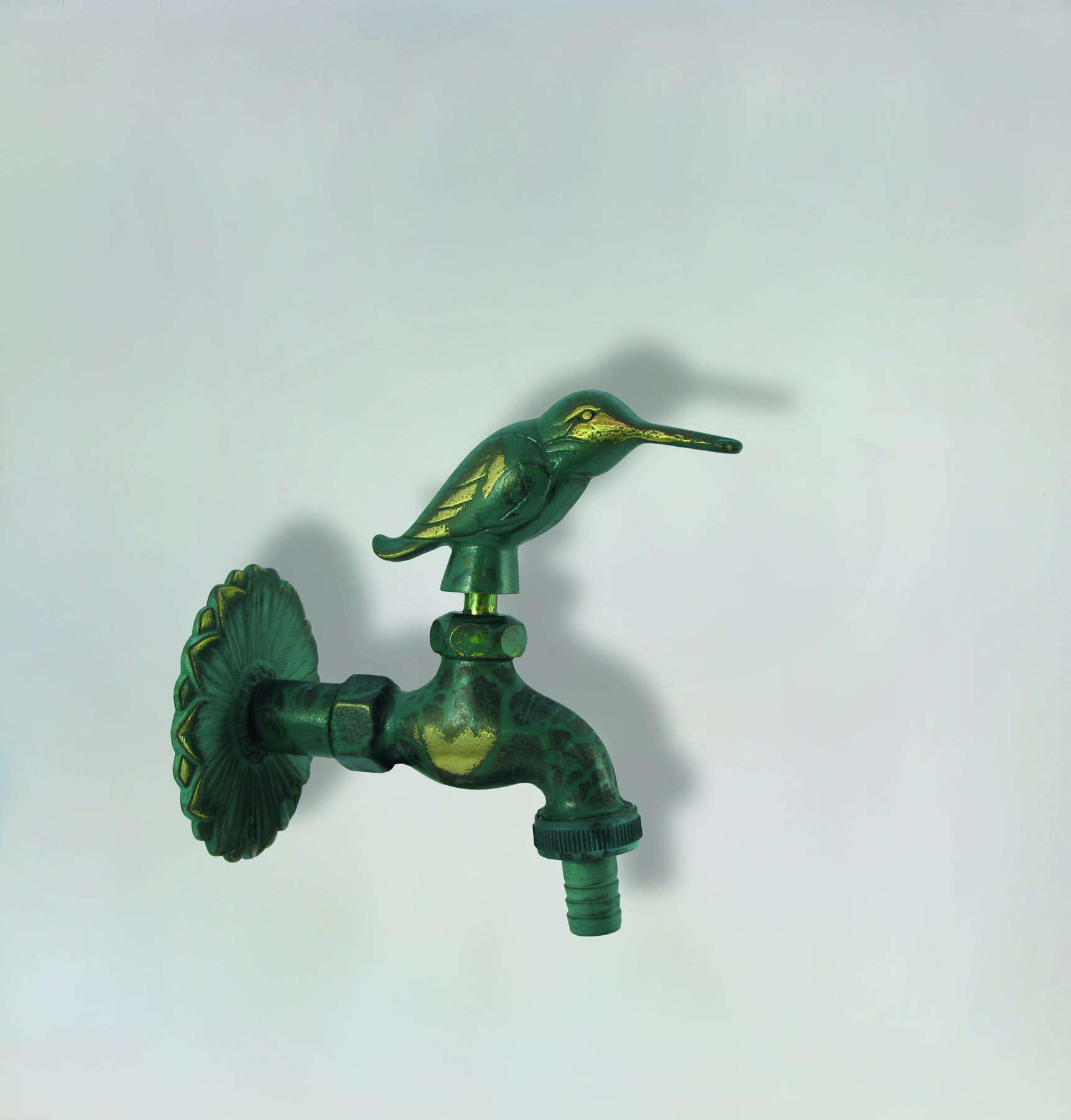 Fukana 52173-E Wall Mount Tub Spout Brass Bird 2
