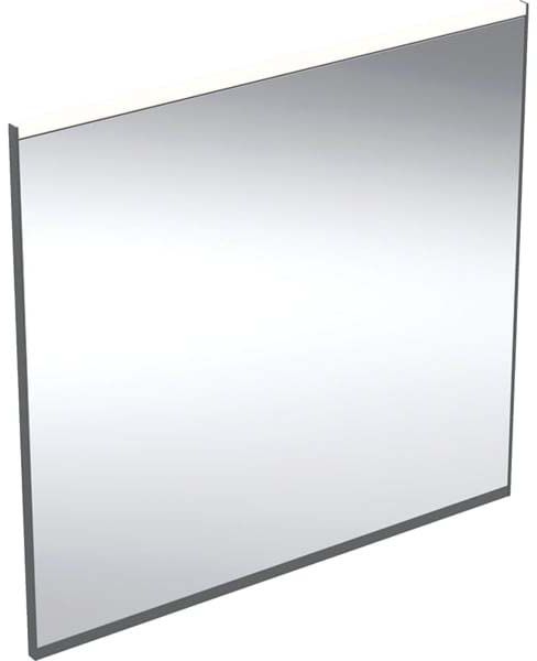 Geberit Option Plus Miroir lumineux carré 502782141 75 x 70 cm, noir mat/aluminium anodisé, éclairage direct/indirect 3