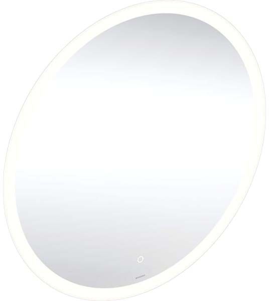 Geberit Option Miroir lumineux rond 502797001 60 cm, éclairage LED direct/indirect, capteur tactile, lumière d'orientation 5