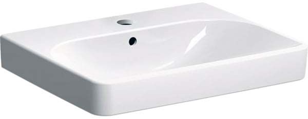 Geberit Smyle Square lavabo 500229018 60 x 48 cm, KeraTect/ blanc , avec trou pour robinetterie, avec trop-plein 5