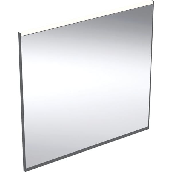 Geberit Option Plus Miroir lumineux carré 502782141 75 x 70 cm, noir mat/aluminium anodisé, éclairage direct/indirect 4