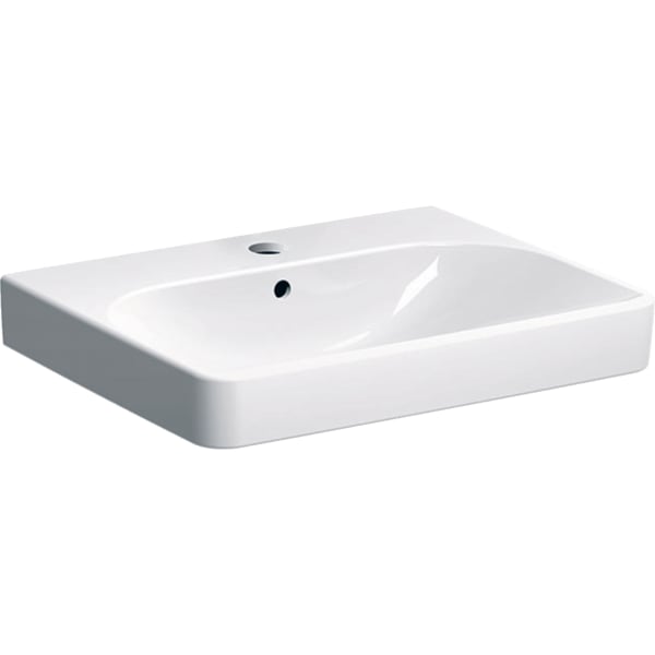 Geberit Smyle Square lavabo 500229018 60 x 48 cm, KeraTect/ blanc , avec trou pour robinetterie, avec trop-plein 4