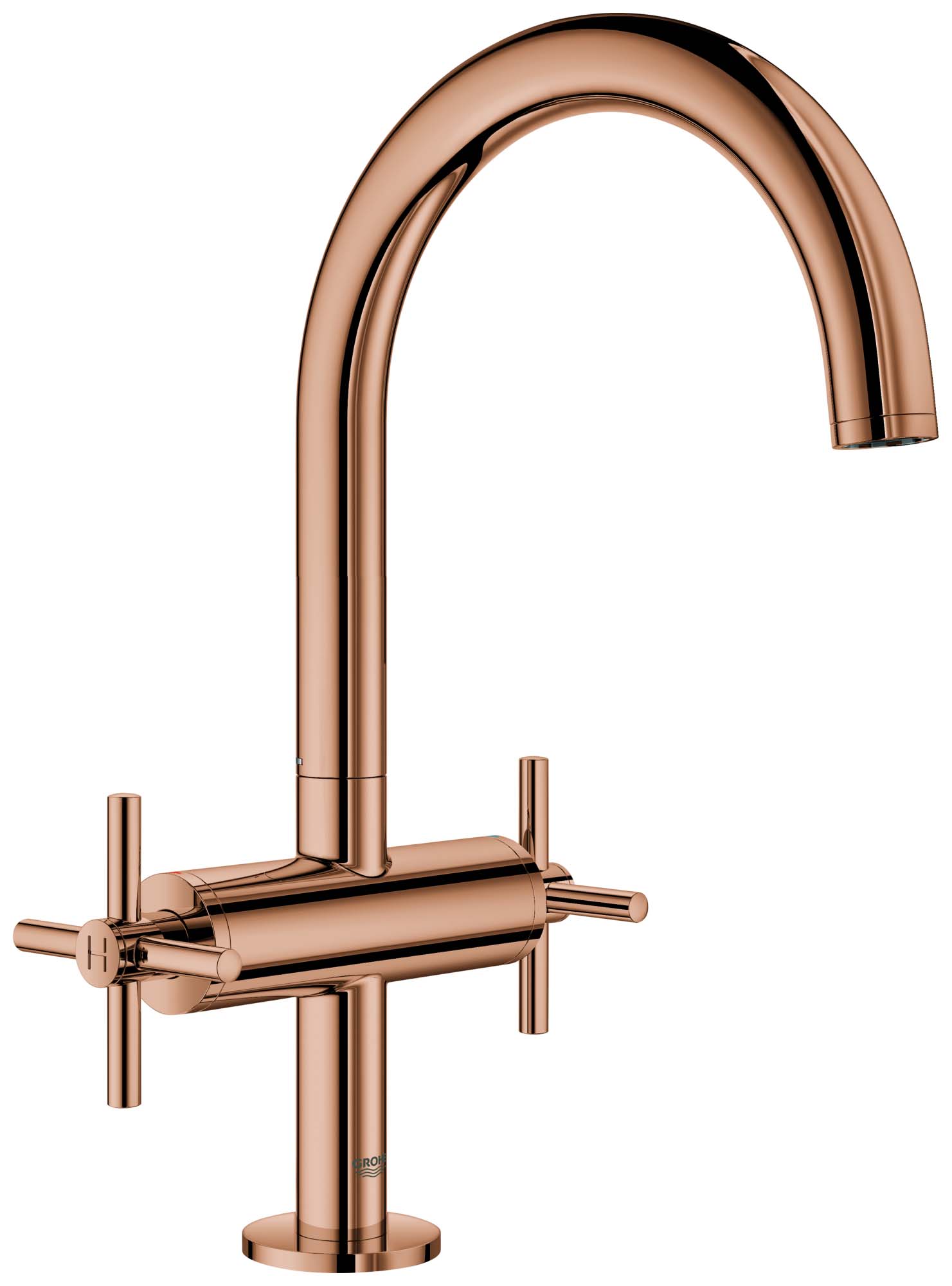 Grohe Atrio Waschtisch 2 Griff Armatur 21019da3 Warm Sunset L Size Push Open Ablaufgarnitur 2 Kreuzgriffen