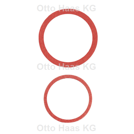 HAAS anneau en fibre 7847 22x30x1,5 mm, brun rouge, chaud / froid 2