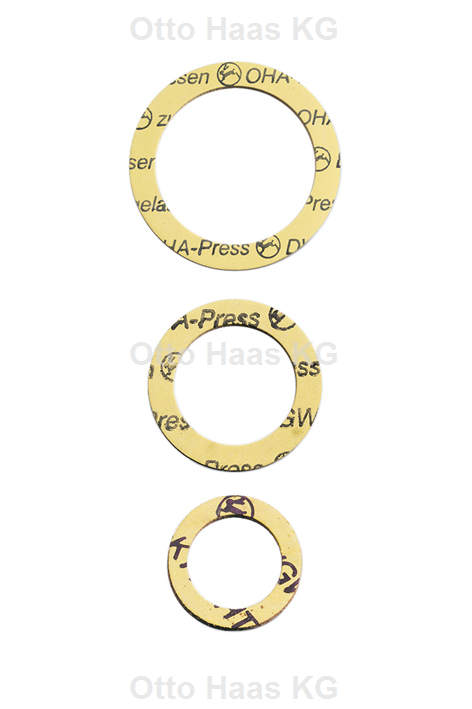 HAAS joint de presse-étoupe OHA-Press 8833 jaune, 21x30x1,8 mm, 2000 / 2 ", petit 2