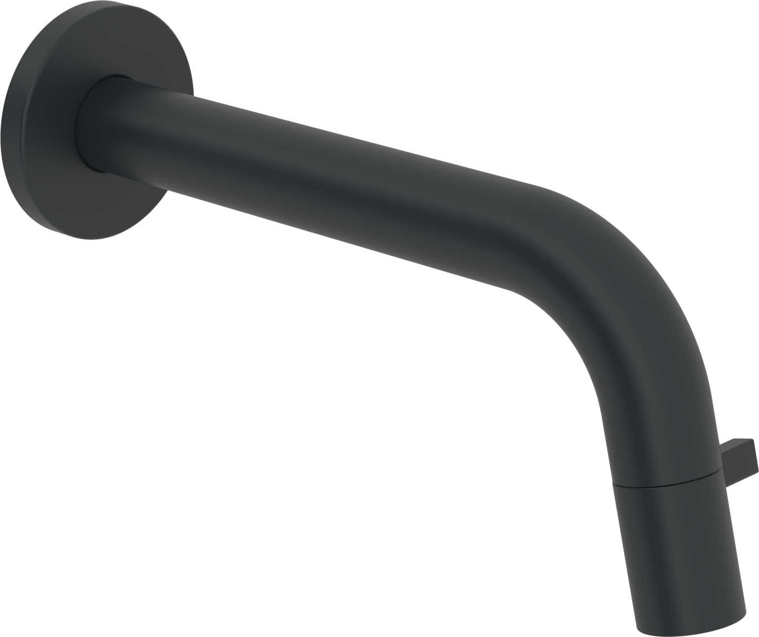 Hansa lavabo mural 5096810133 saillie 186 mm, peut être raccourci, noir mat 4
