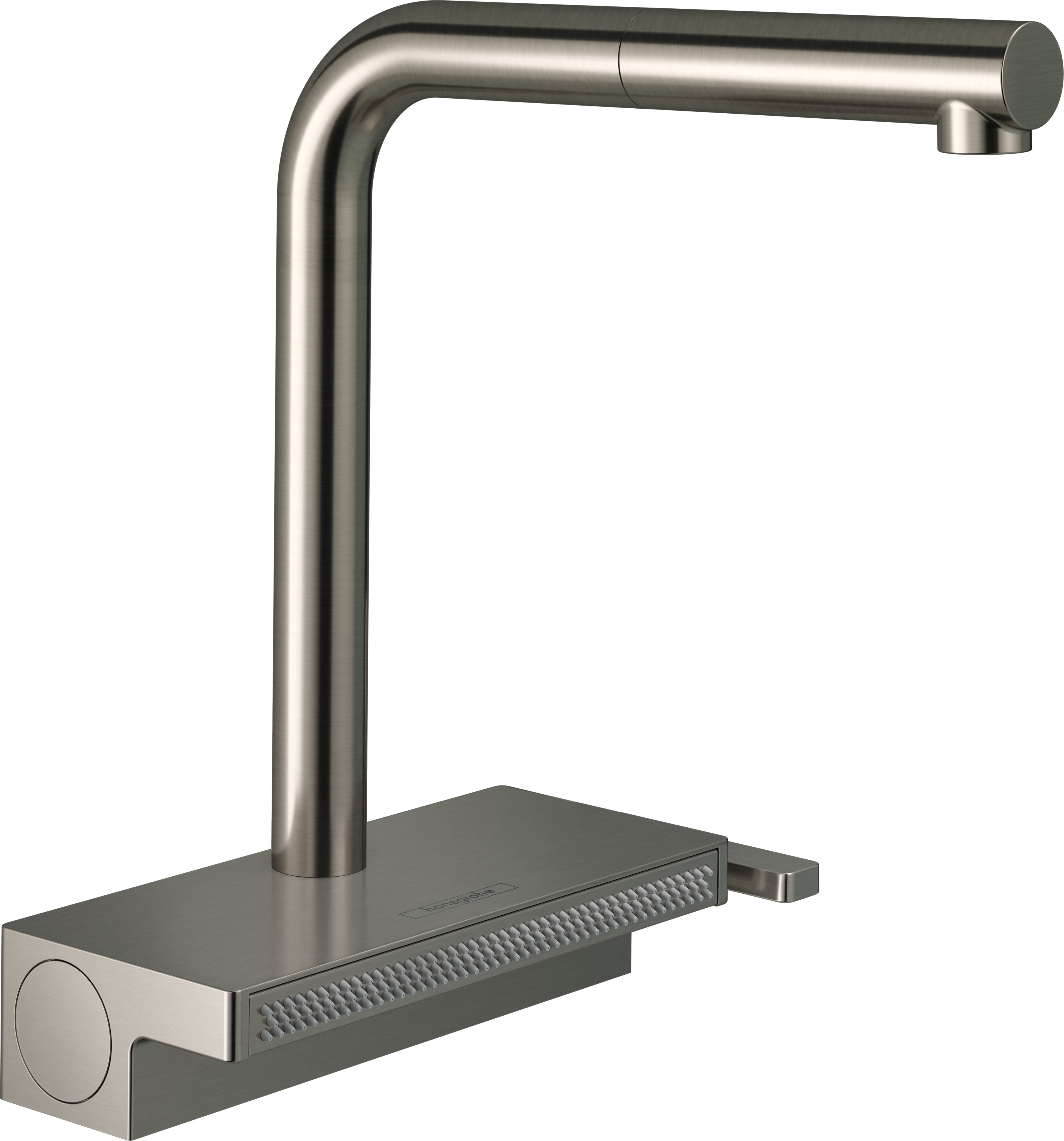Hansgrohe Aquno Select M81 Mélangeur de cuisine 73830800 finition Inox , avec douchette extractible, 2jet, sBox 2