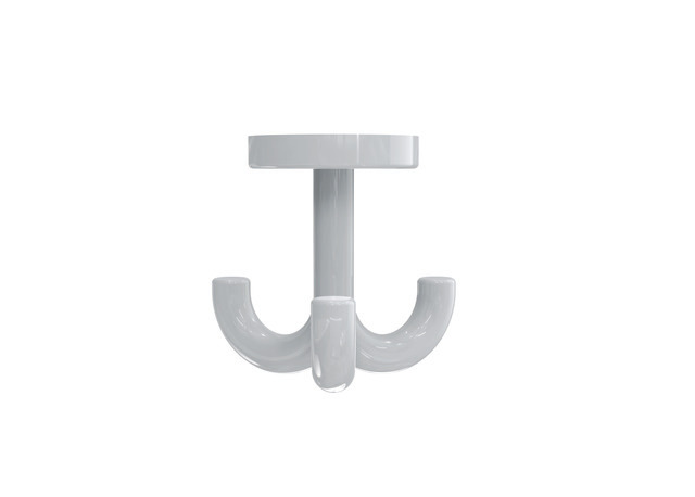 Hewi 477 crochet 477.90.05297 triple, rotatif, plus de 15 mm d'épaisseur, gris clair 2