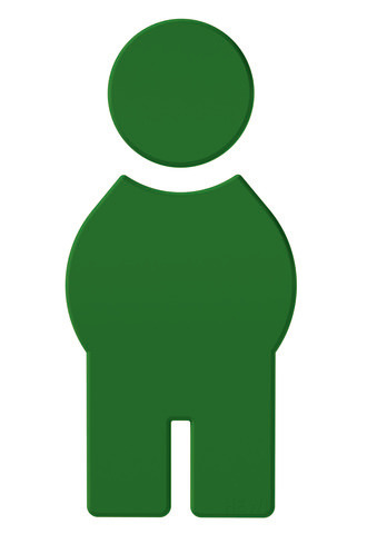 Hewi 801 symbole homme 801.91.01072 vert mai, autocollant 2