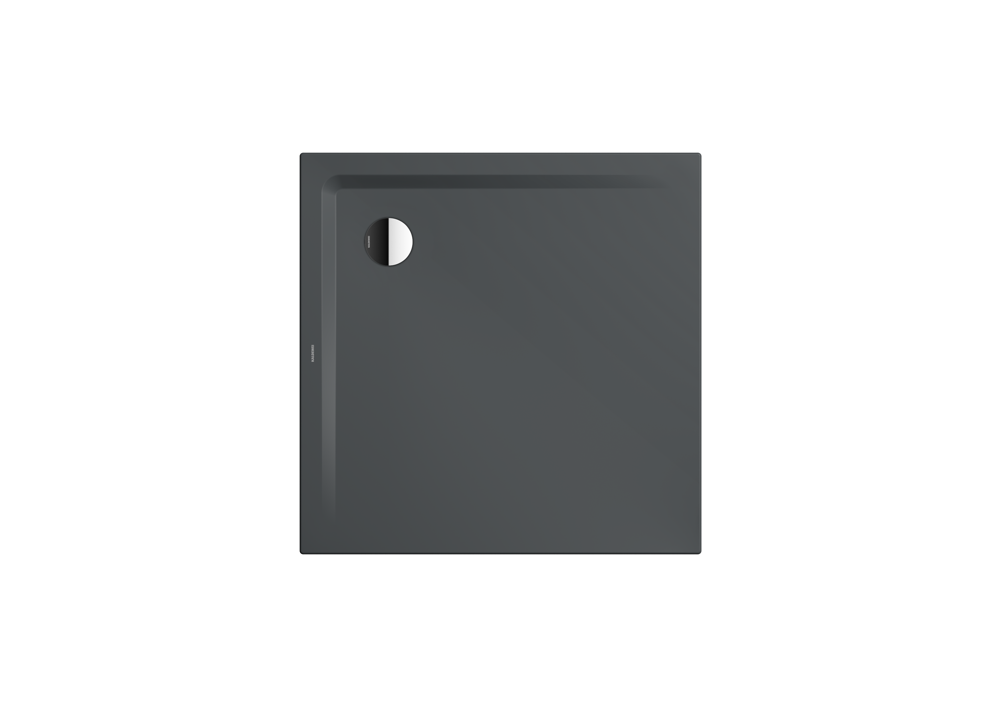 Kaldewei Receveur de douche Superplan 383100012674 80x80x2,5 cm, Secure Plus, gris chaud85 2