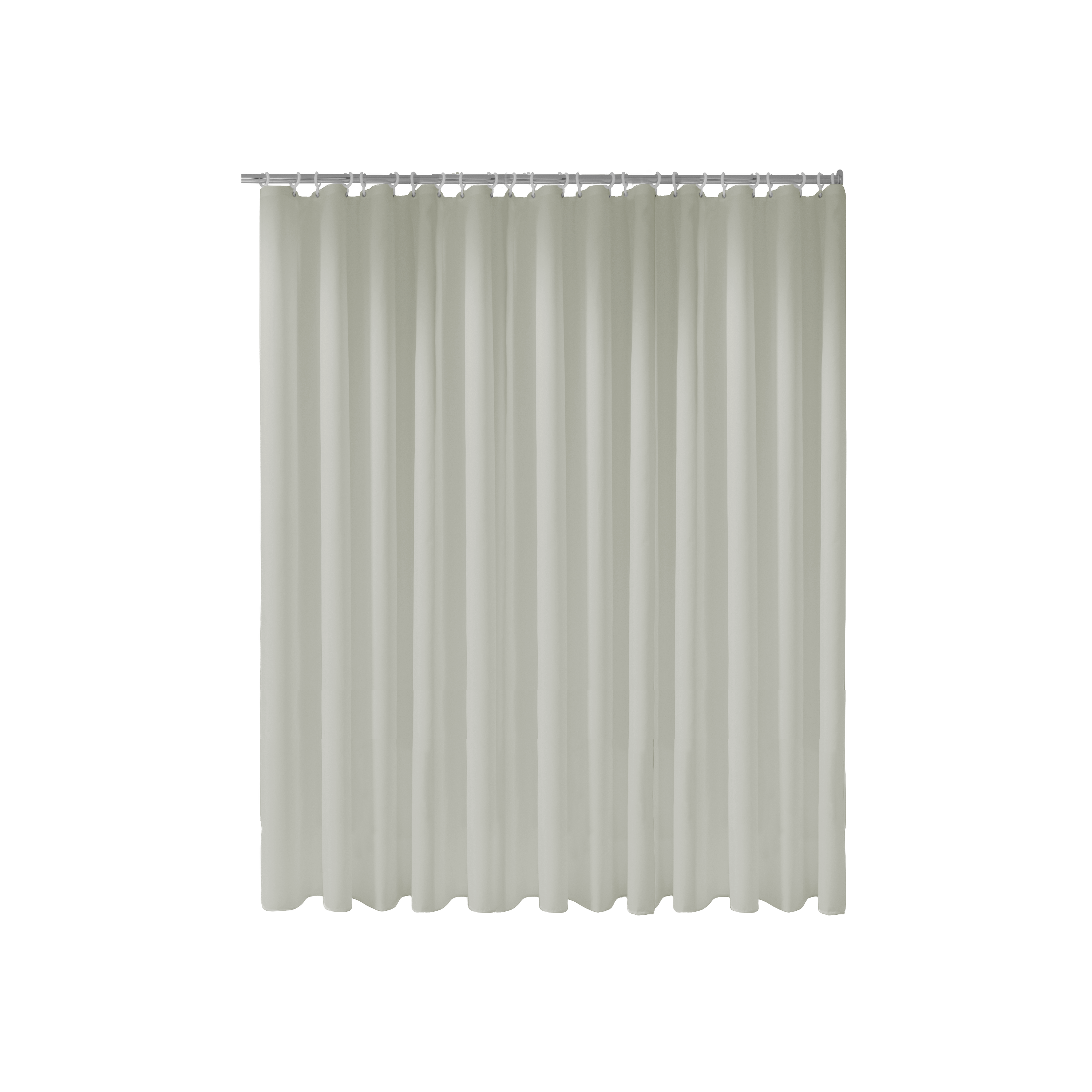 rideau de douche Keuco Plan uni 14943000220 200 x 180 cm, 11 œillets, écru 2