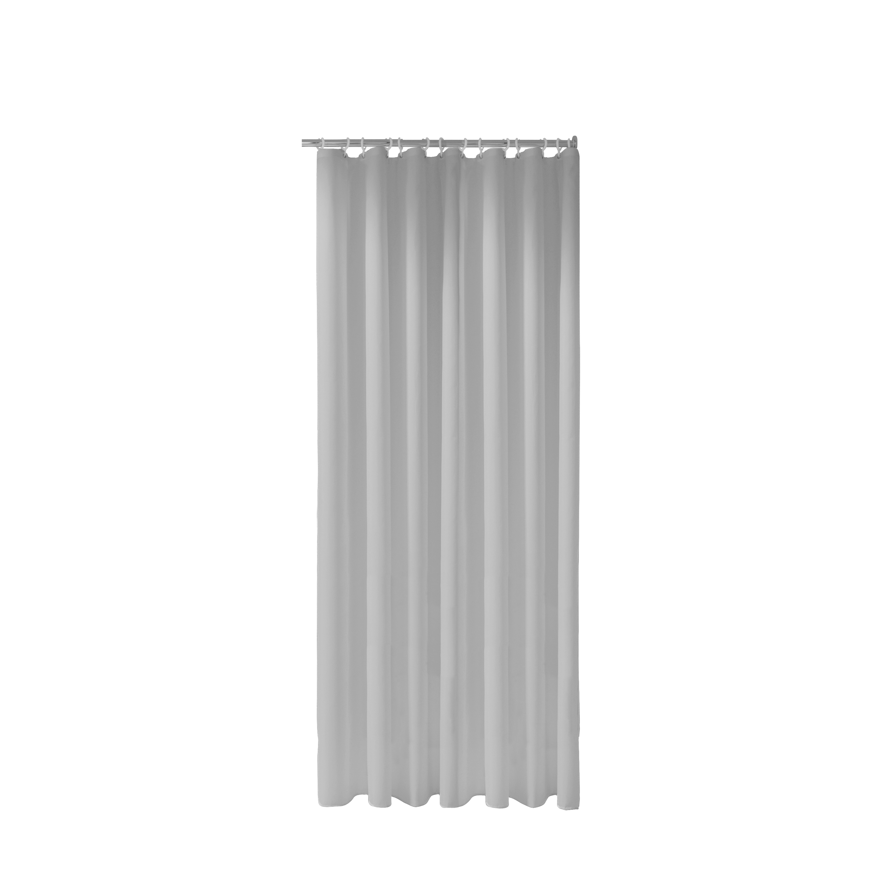 rideau de douche Keuco Plan uni 14944000310 140 x 200 cm, 8 œillets, gris clair 2