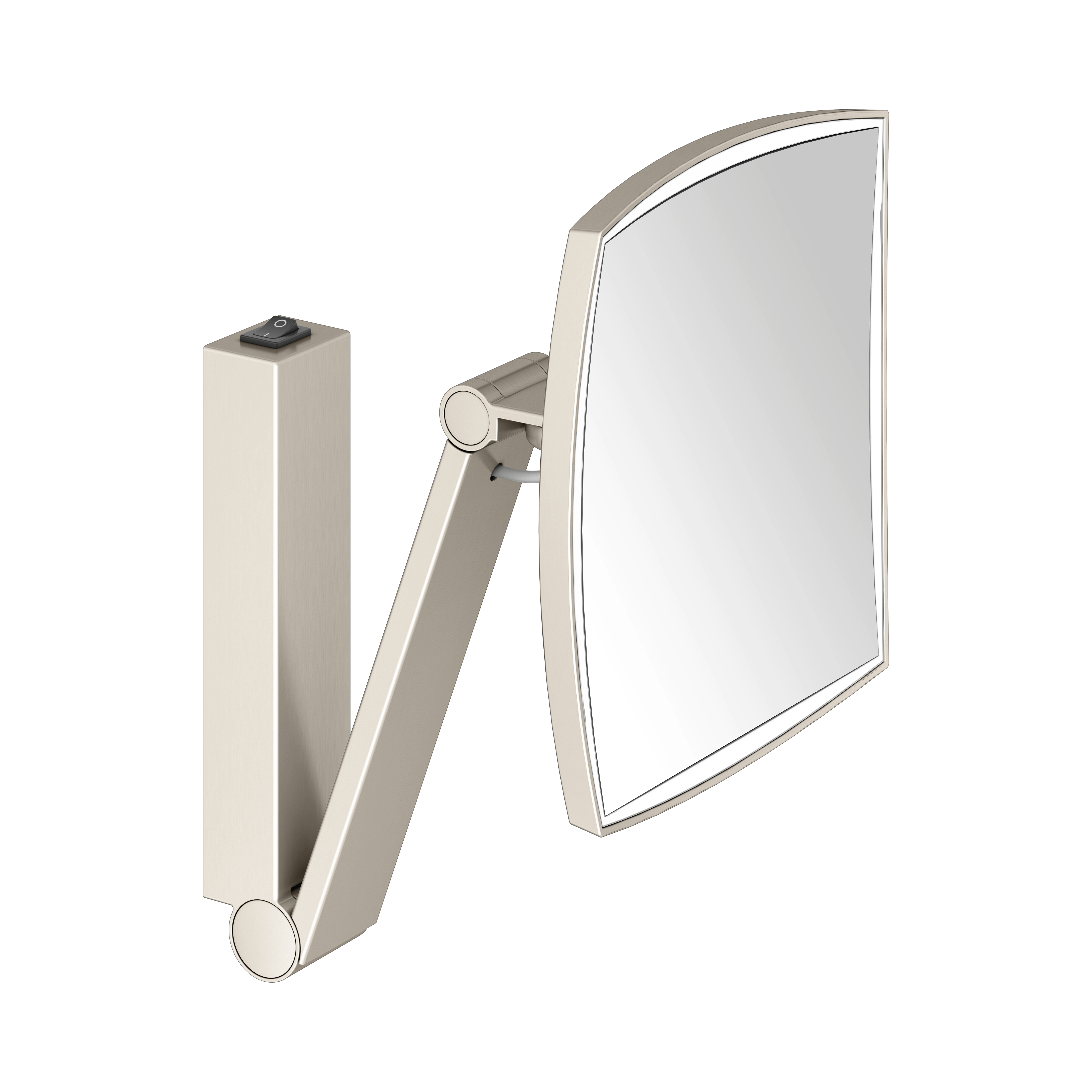 Keuco iLook_move Miroirs cosmétiques 17613059004 nickel brossé, modèle mural, beleuchtet , 200 x 200 mm 2