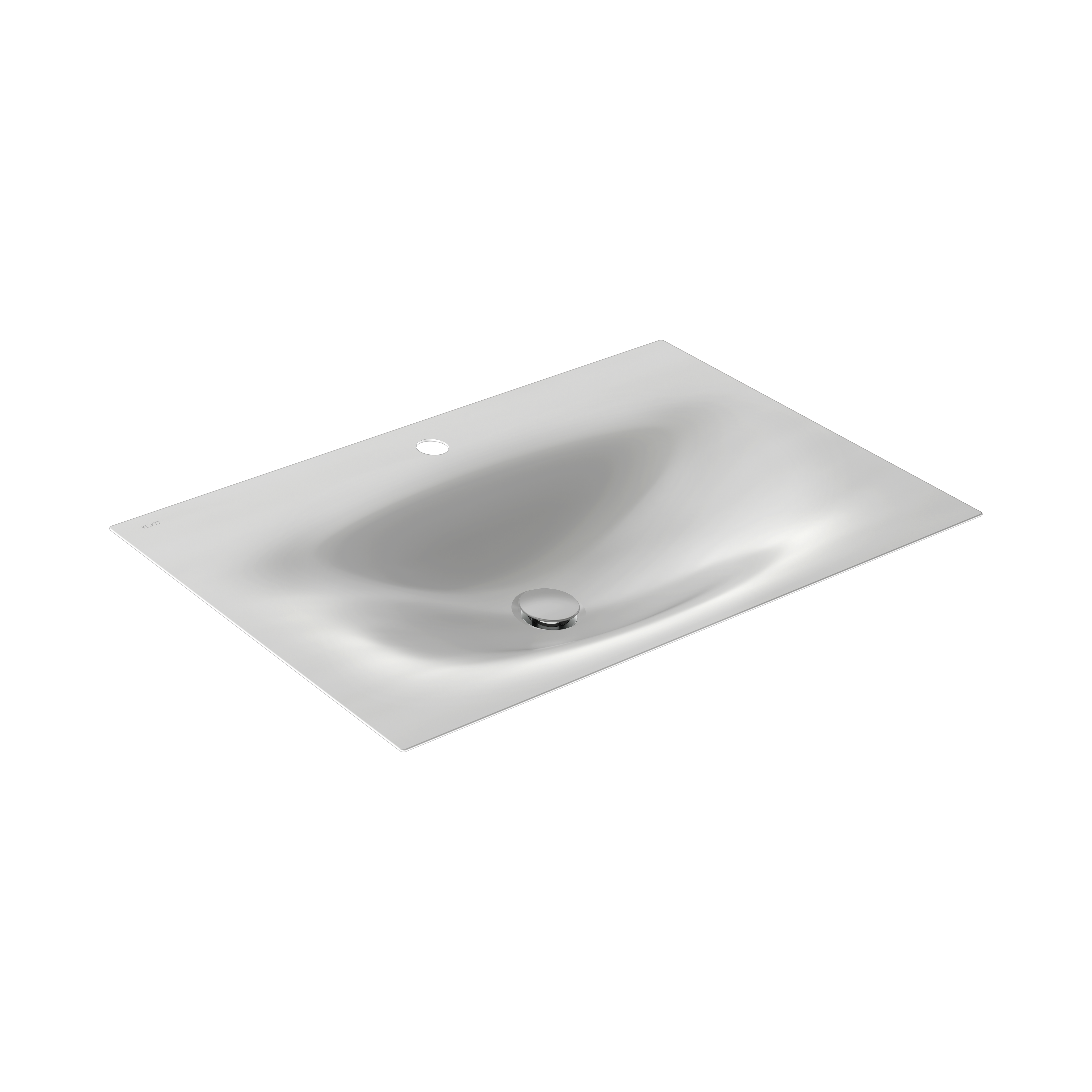 Lavabo à encastrer Keuco Edition 11 Art 32590550801 1 trou pour robinet, 80,6 x 0,4 x 49,3 cm, Manhattan 2