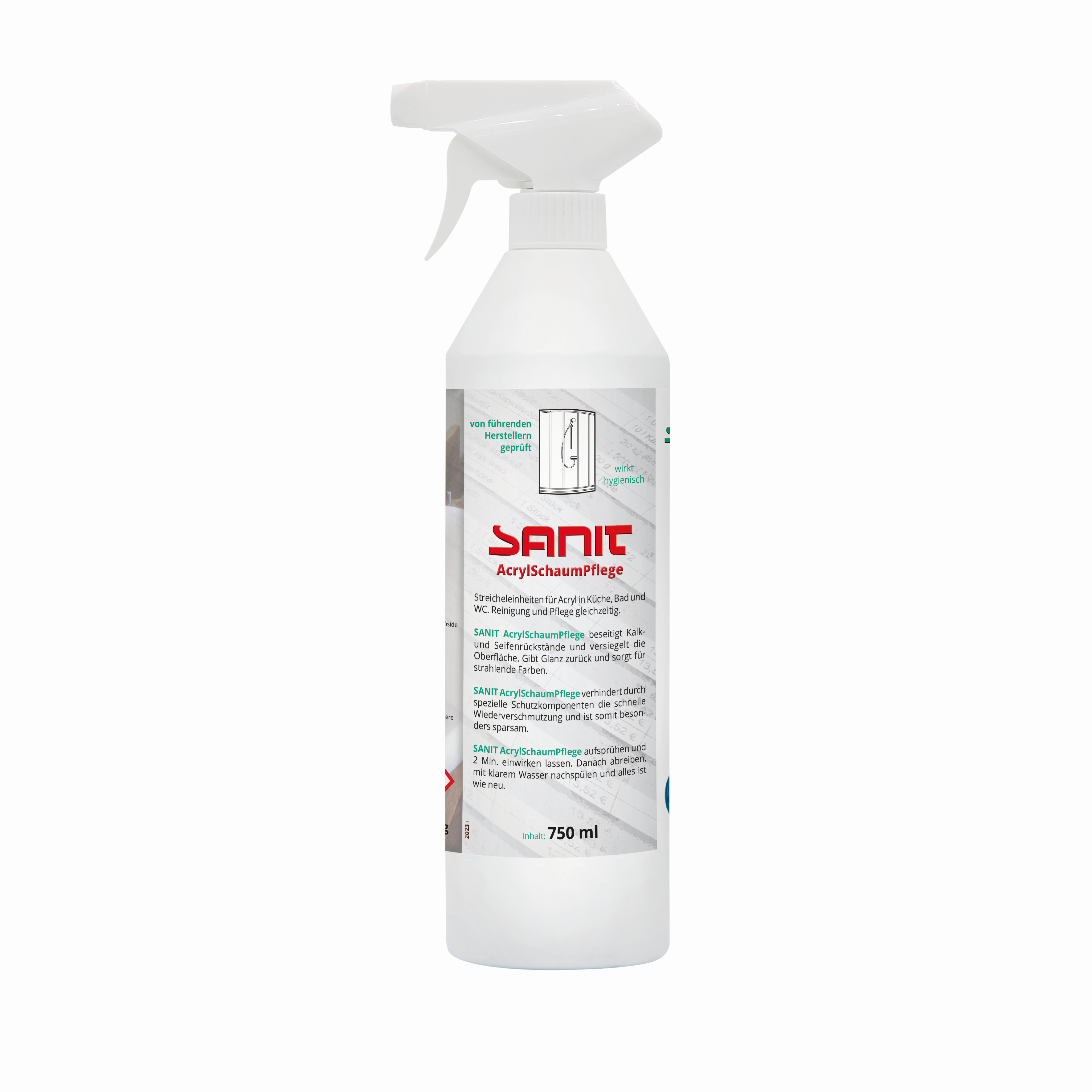 Sanit soin acrylique 3040 750 ml, flacon 3