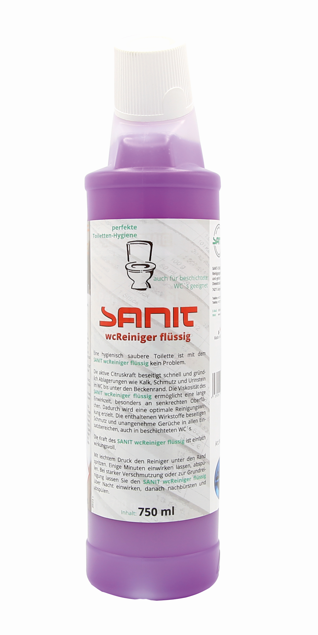 Nettoyant WC Sanit 3053 750 ml, bouteille 3
