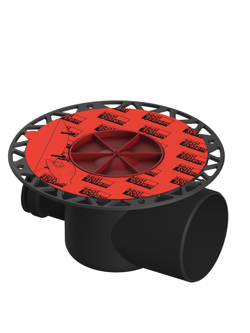 Drain TECEdrainpoint S DN100 horizontal 3607500 avec bride universelle Seal System 2