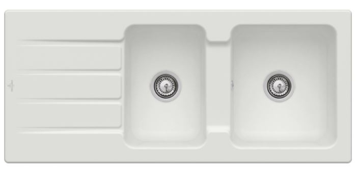 Villeroy und Boch Villeroy & Boch Architectura MetalRim évier encastré 338001SM avec jeu de déchets et fonctionnement manuel, Steam 2