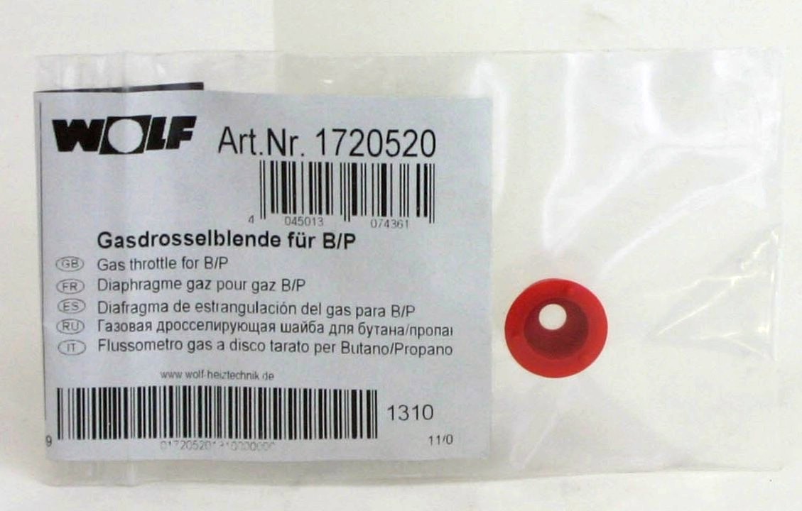Wolf plaque d'accélérateur de gaz rouge 172052099 gaz liquide P, pour CGB-35 2