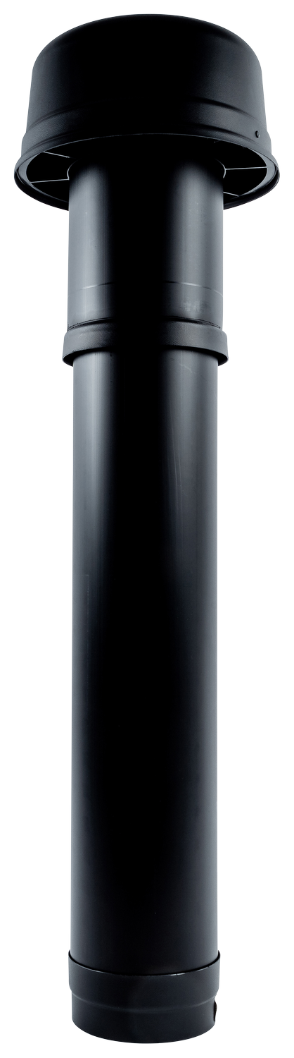 Wolf CWL Excellent conduit de toit 2575803 DN 180, 1159 mm, isolé thermiquement, noir 2
