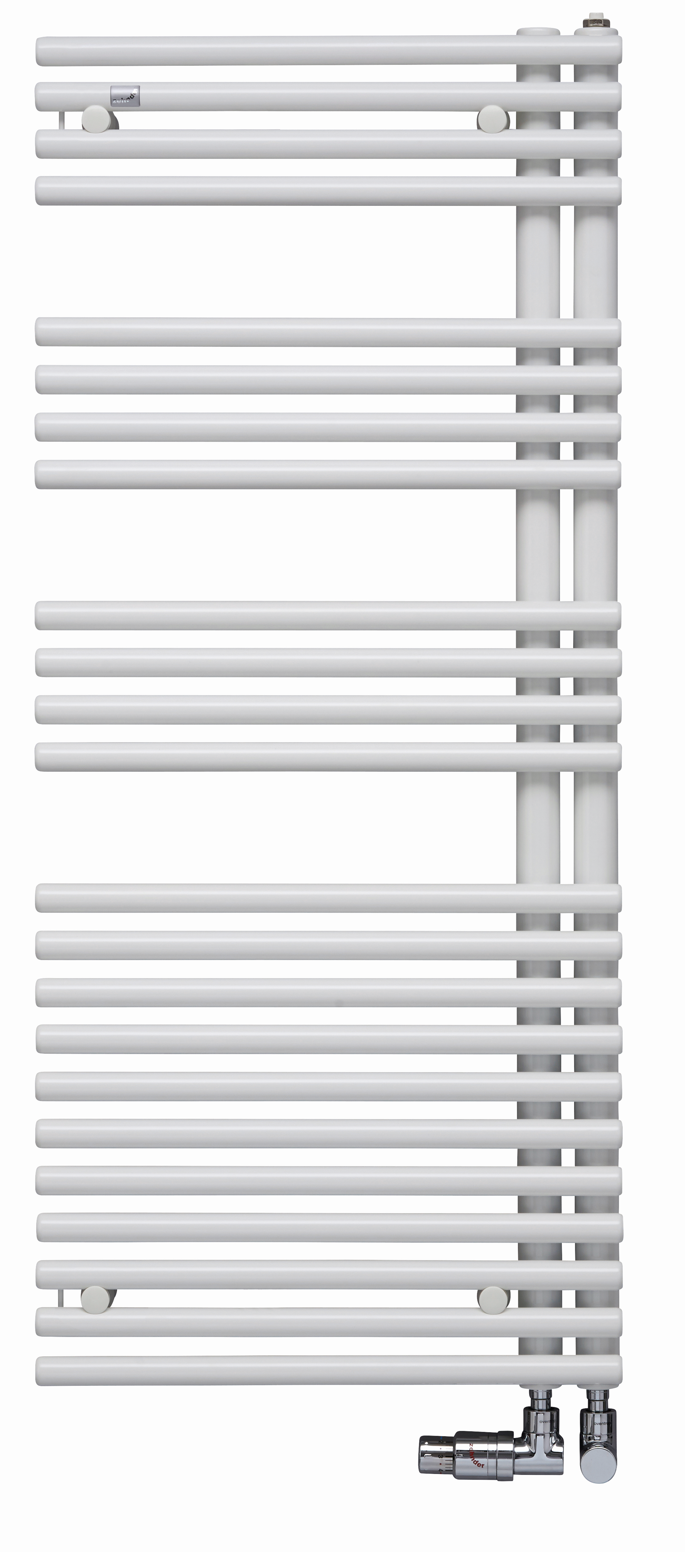 Radiateur design Zehnder Forma Asym ZF600550B500000 LFAL-170-050, 1681 x 496 mm, noir signalisation, RAL 9017, gauche 2