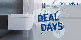 Duravit Deal Days – bis zu 300 € Cashback auf Dusch-WCs.