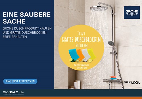 grohe duschsyssteme aktion