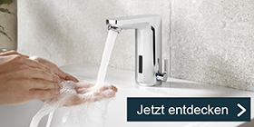 Energie- und wassersparende Bad- und Sanitärprodukte.