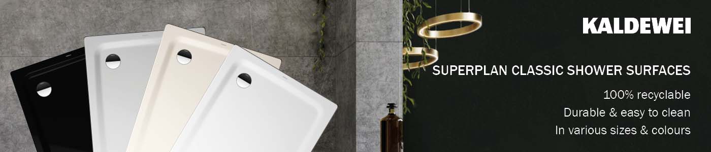 kaldewei superplan classic shower trays in 5 colors