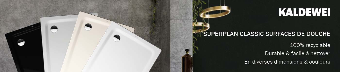 receveurs de douche kaldewei superplan classic en différentes couleurs