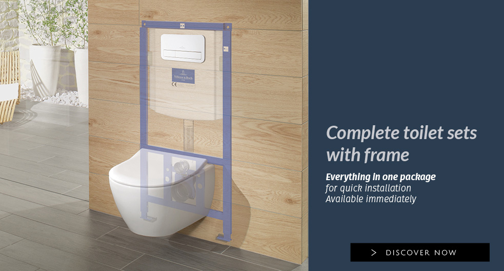complete toilet set with frame