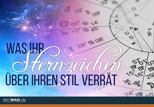 Badezimmertypen anhand von Sternzeichen