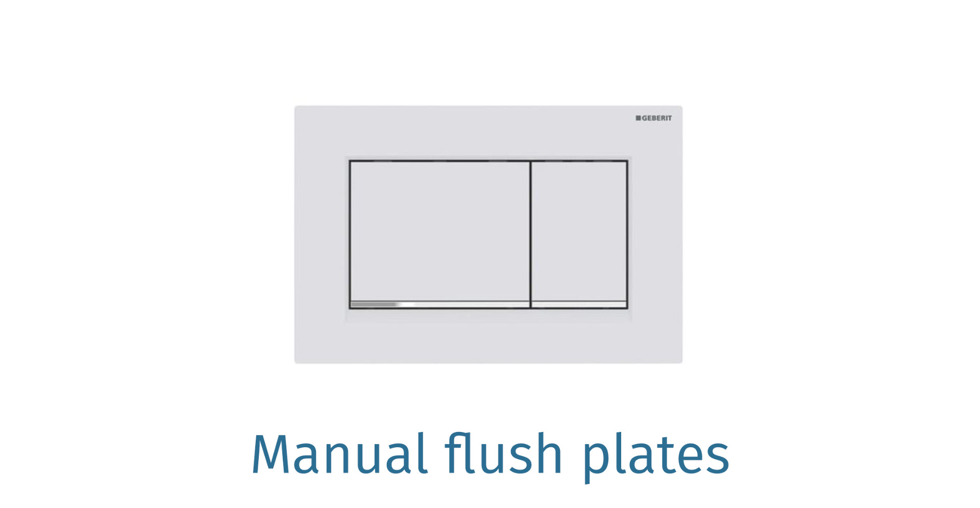 Manual flush plates