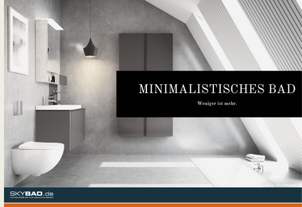 Minimalistisches Badezimmer
