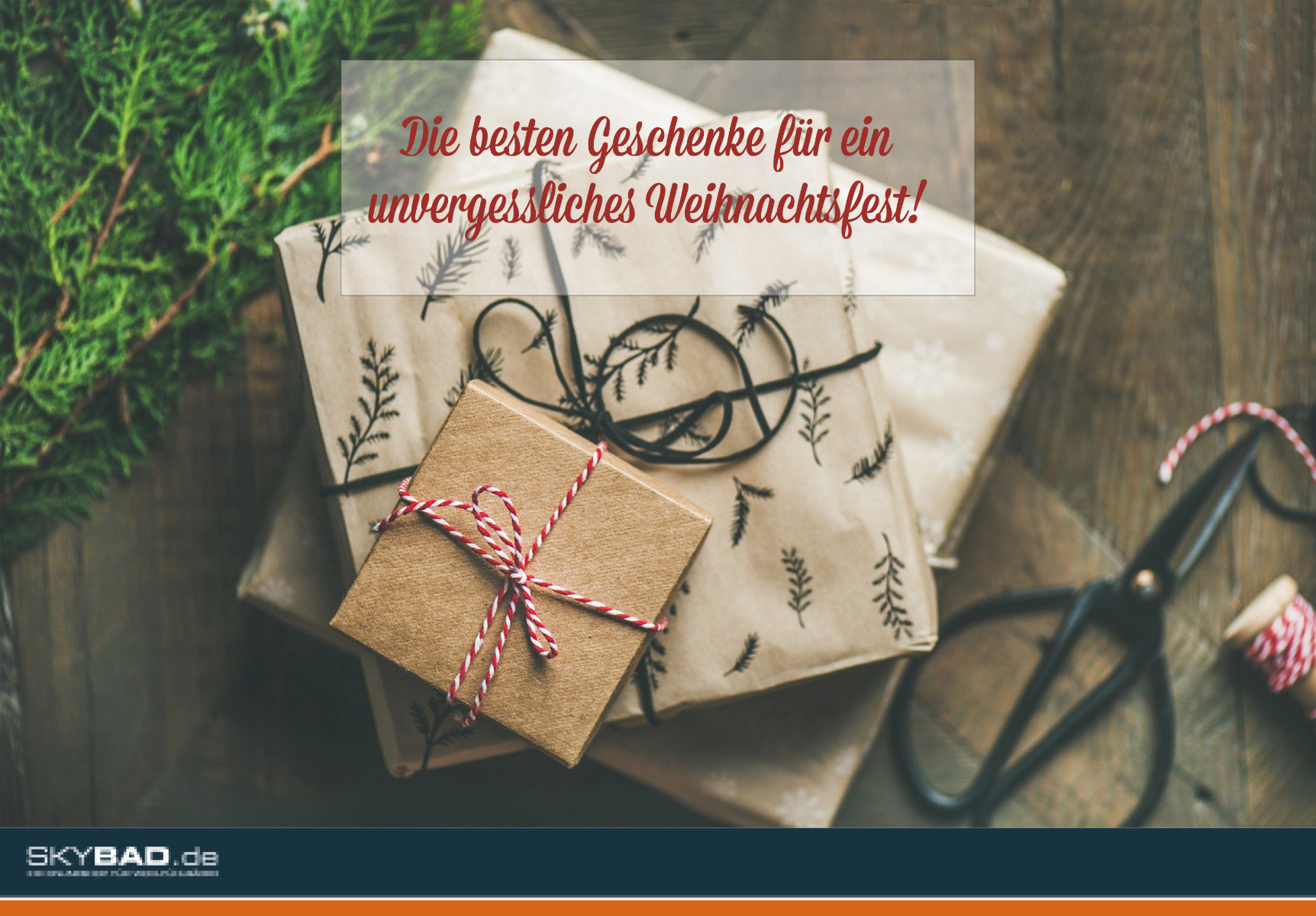 Sanitärartikel als Weihnachtsgeschenk