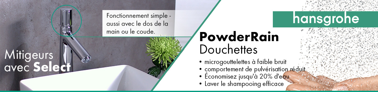 Vorteile der hansgrohe powderrain brausen