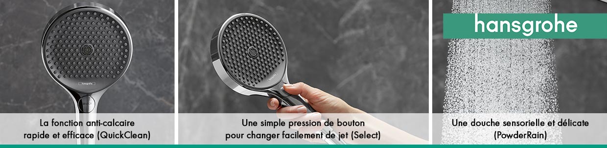 douches hansgrohe rainfinity