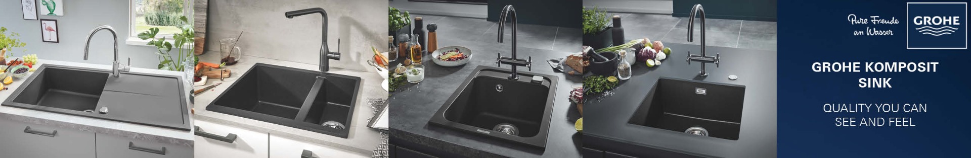 GROHE kitchen sinks with mixer tap