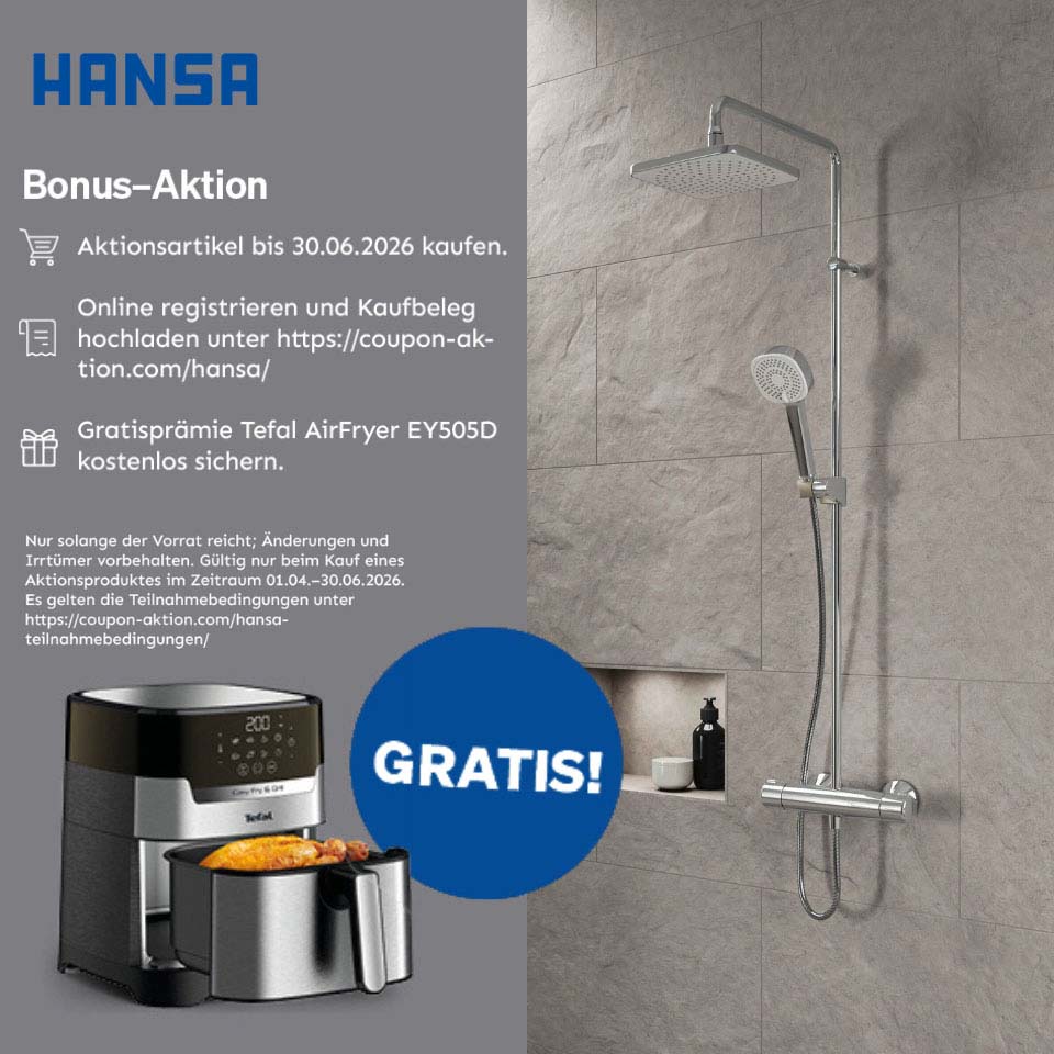 hansa duschsystem aktion