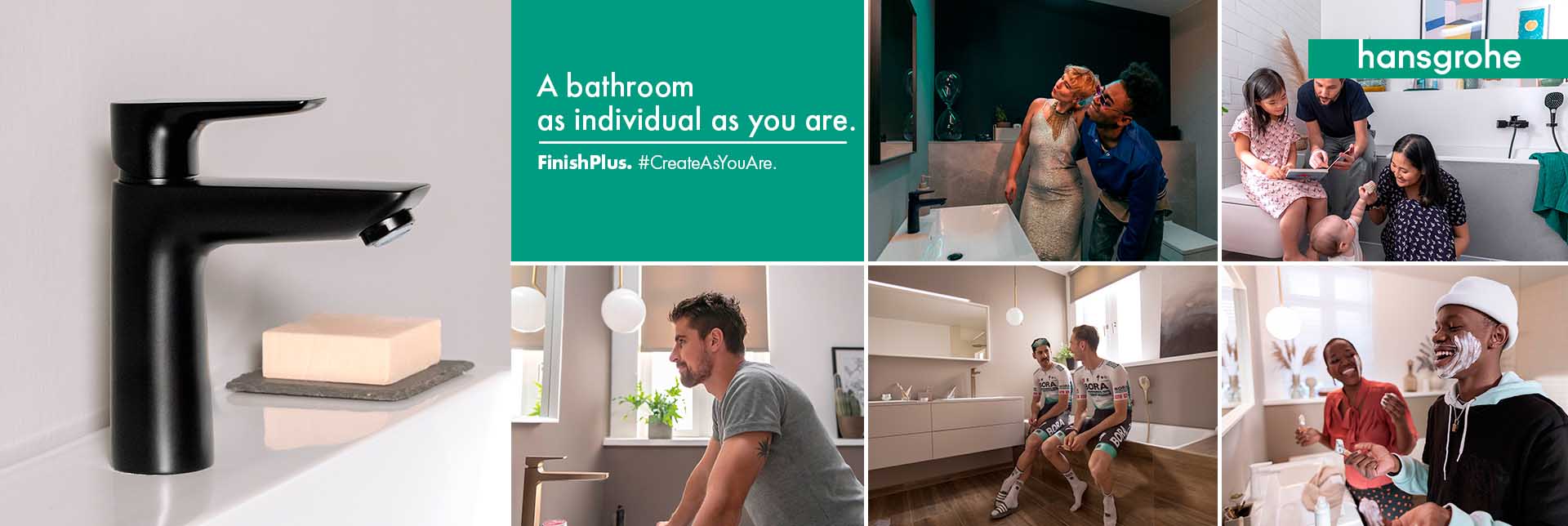 hansgrohe FinishPlus surfaces for colored taps