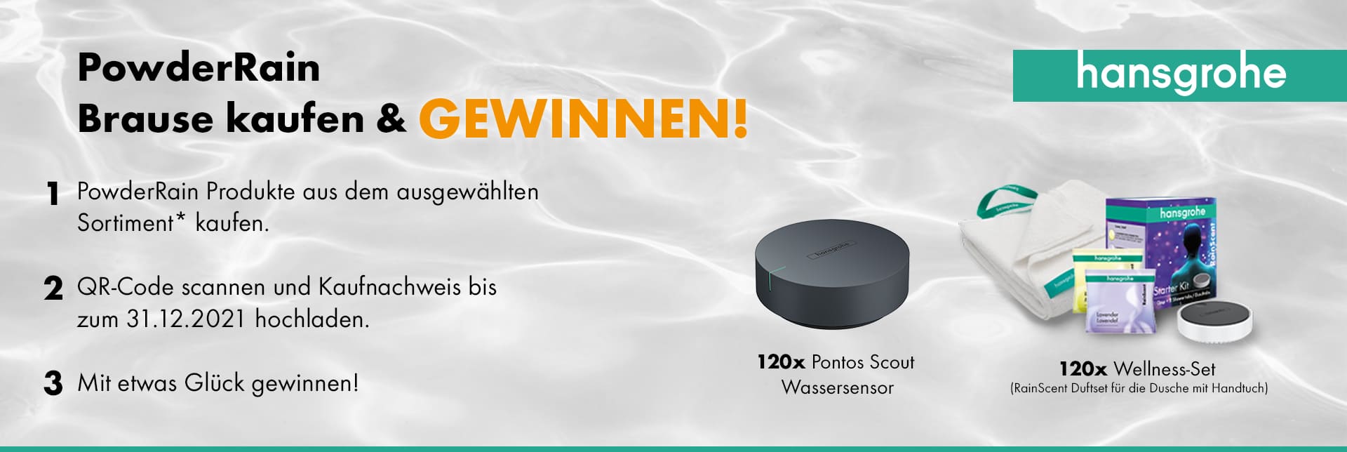 hansgrohe powderrain gewinnen