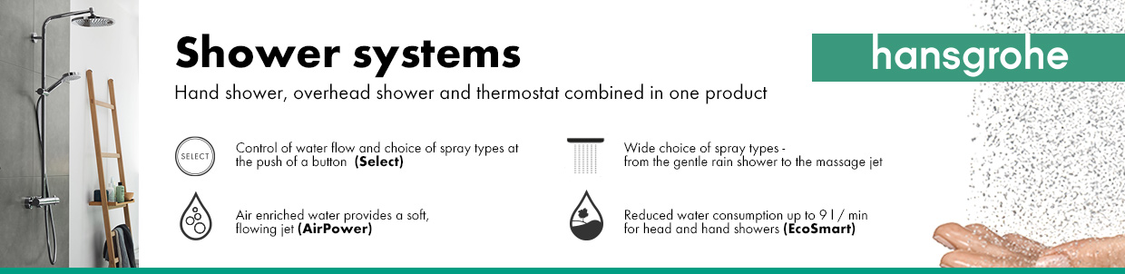 Vorteile der hansgrohe Showerpipes