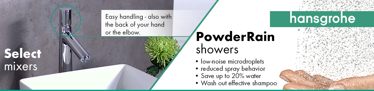 Vorteile der hansgrohe powderrain brausen