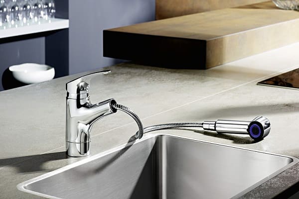 hansa küchenarmatur mit ausziehbrause