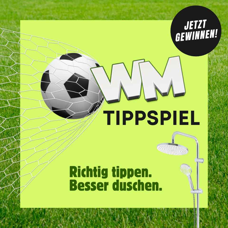 wm gewinnspiel duschsystem auf FB und Instagram